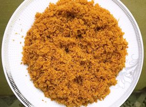 Hình của món Ruốc cá hồi.