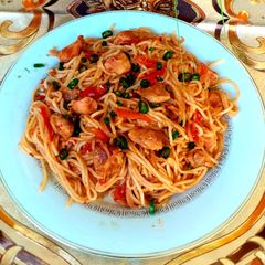 A picture of Tasty Chicken Spaghetti.