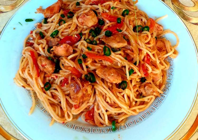 Recipe of Ultimate Tasty Chicken Spaghetti