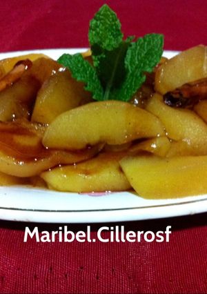 Foto principal de Láminas de manzana en compota, al microondas