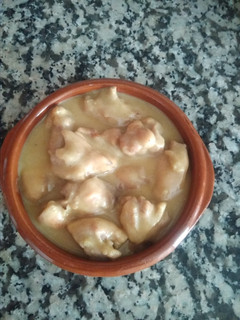 Una foto de Pollo al curry con leche de coco