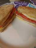 Spam and Eggs on Toasted Bread