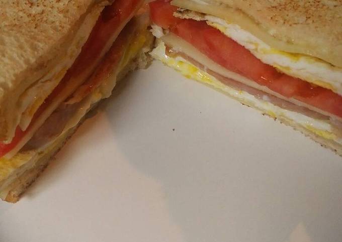 Recipe of Favorite Spam and Eggs on Toasted Bread