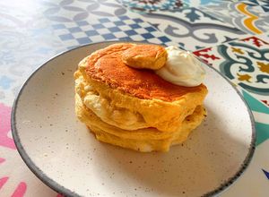 Foto principal de Pancake japonés estilo soufflé saludable