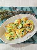 Lumacomis rellenos de espinacas y ricotta