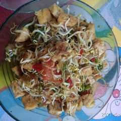 A picture of Tumis Touge tahu.