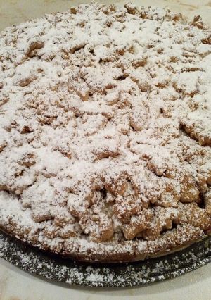 Foto di Crostata sbriciolata integrale con ricotta e confettura 🍒