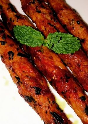 A picture of Chicken Seekh Kabab - Pan-fried.