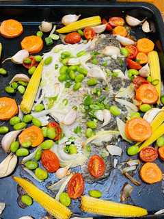 元氣時蔬烤鱸魚排-簡單美味 的食譜成品照片