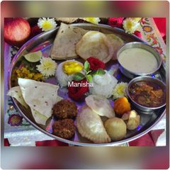 A picture of Ganesh Chaturthi Special Thali.