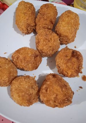 Foto resep Kroket mie isi ayam