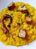 Risotto allo Zafferano e Polipo Grigliato