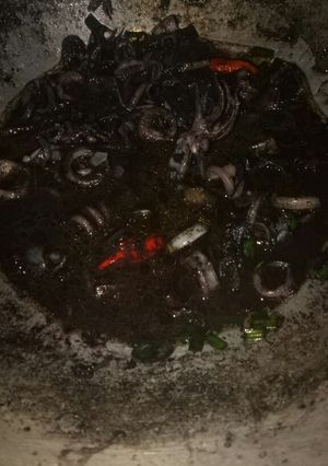 Foto resep Cumi cumi hitam
