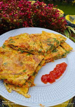 Foto resep Telur Dadar Bayam Wortel