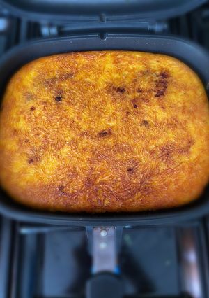 عکسی از دستور ته چین مرغ