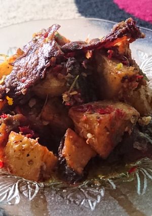 Foto resep Sambel daging sapi plus kentang