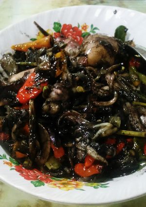 Foto resep Cumi masak hitam