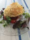 Burger spaghetti