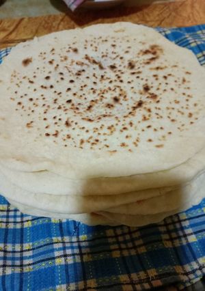 صورة لوصفة خبز الشاورما أو السوري