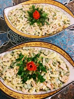 عکسی از دستور سالاد ماکارونی
