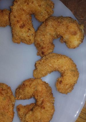 Una foto de Langostinos fritos