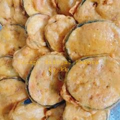 Crispy Brinjal pakora A picture of Crispy Brinjal pakora.