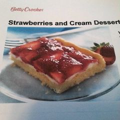 A picture of Strawberries & Cream Dessert Squares.