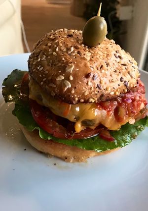 Una foto de Cheese burger Alejo 🍔🧀🍴