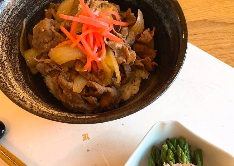 Recipe of Quick Easy Gyudon, Beef Bowl