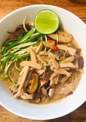 Hình của món Miến chay.