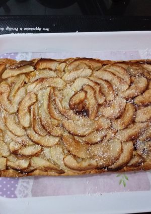 Una foto de #desayuno...Tarta de manzana🍏