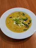 Zuppa Cremosa di Ceci, Porri e Spinaci Asian Touch