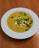 Zuppa Cremosa di Ceci, Porri e Spinaci Asian Touch