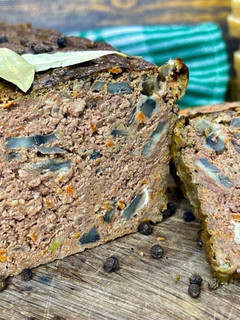 Фото Запечений печінковий паштет з грибами/Ідеальна м'ясна закуска до різдвяного столу).