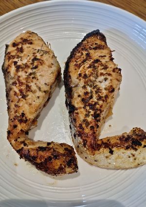 A picture of Oven Cooked Salmon.