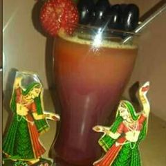 A picture of Anarkali sharbat (drink).