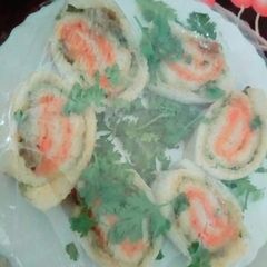 A picture of Pinwheel sandwiches.