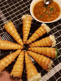 Une photo de Cornet farcies salée