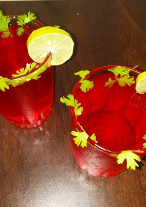 A picture of Rose lemon refreshing drink.