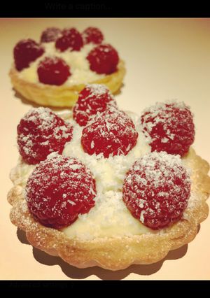 Une photo de Tartelette à la "framboise chococo"