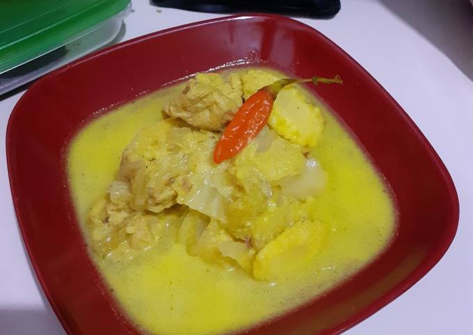 Resep Sayur Lodeh Tahu Sawi Putih Oleh Ibu Nadhifa Cookpad