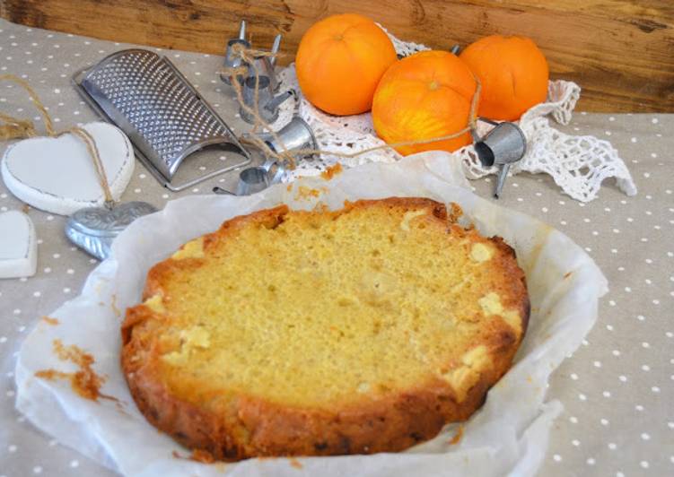 Bizcocho de manzana y aroma de naranja con streusel (Crock Pot)