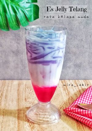 Foto resep Es Jelly Telang Rasa Kelapa Muda