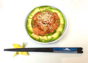 How to Recipe Perfect Salmon Avocado Don Rice Bowl
