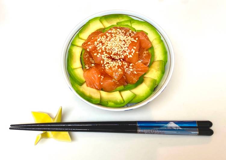 Recipe of Ultimate Salmon Avocado Don Rice Bowl