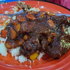 A picture of Mongolian Beef.