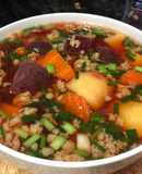 Canh súp thịt bằm