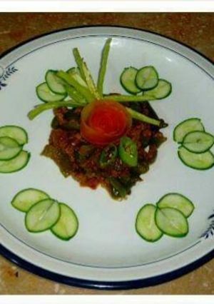 A picture of Qeema shimla mirch #cookpadsehri.