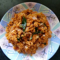 A picture of Leftover roti poha.