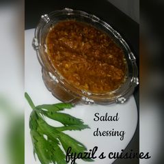 A picture of Home made salad dressing.